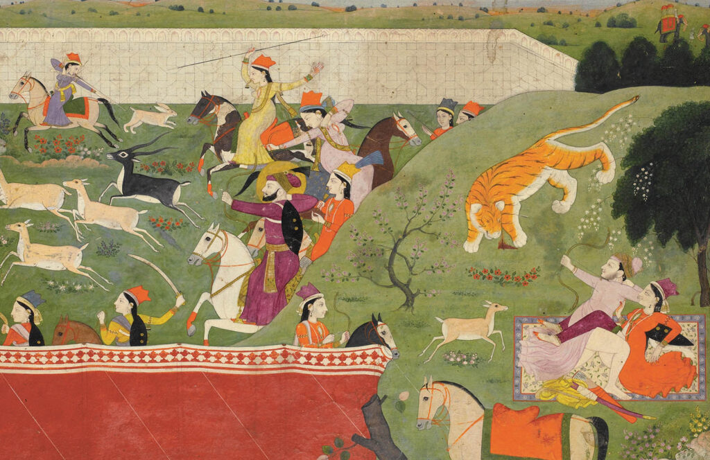 Punjab Tepelerinde Avlanma, Hindistan, 1790 Yıllarında.